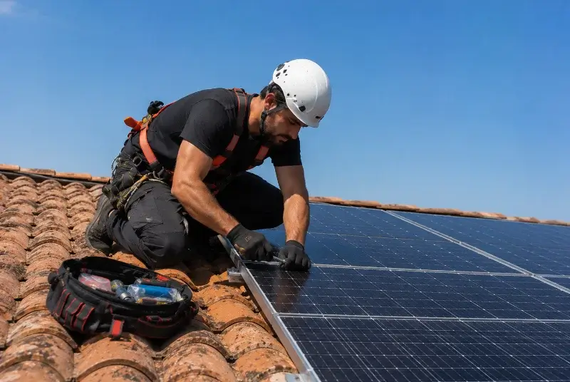 Maintenance et monitoring de panneaux solaires à Montgey