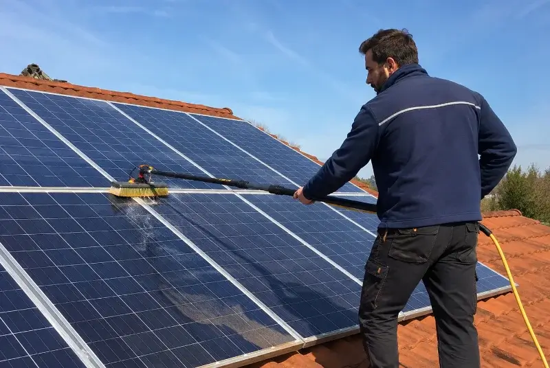 Nettoyage et entretien de panneaux solaires à Montgey
